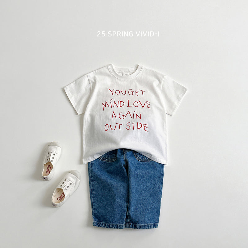Vivid I - Korean Children Fashion - #littlefashionista - Font Embroidery Short Sleeve Tee - 11