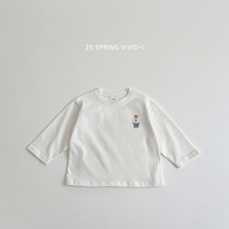 Vivid I - Korean Children Fashion - #littlefashionista - Signature Bear Single Tee - 5