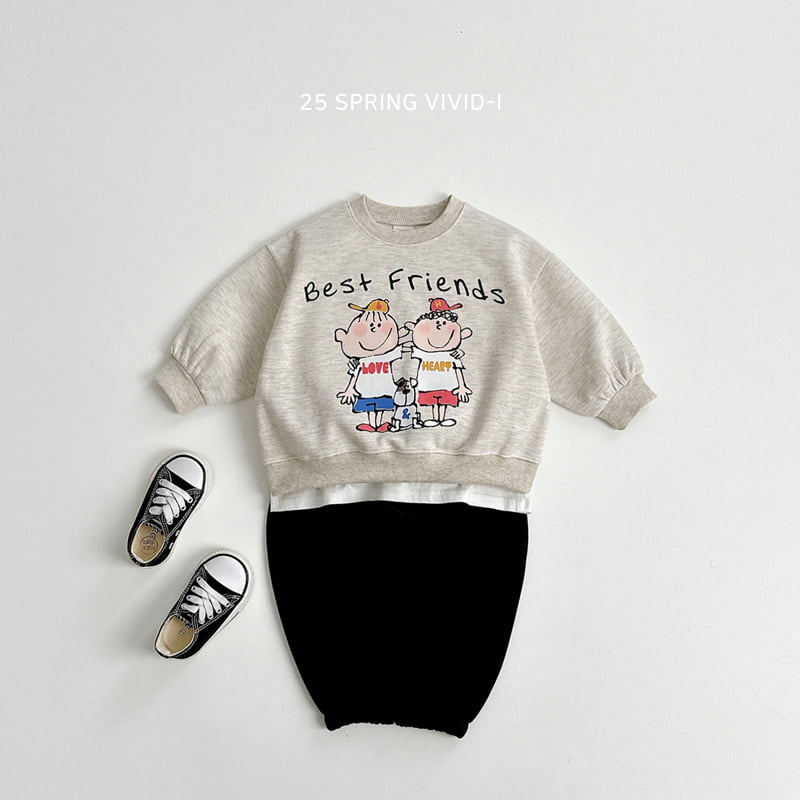 Vivid I - Korean Children Fashion - #littlefashionista - Friends Sweatshirts - 12