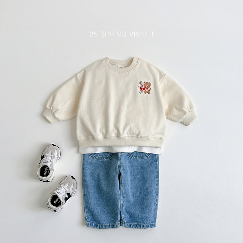 Vivid I - Korean Children Fashion - #littlefashionista - Brother Bear Top Bottom Set - 9