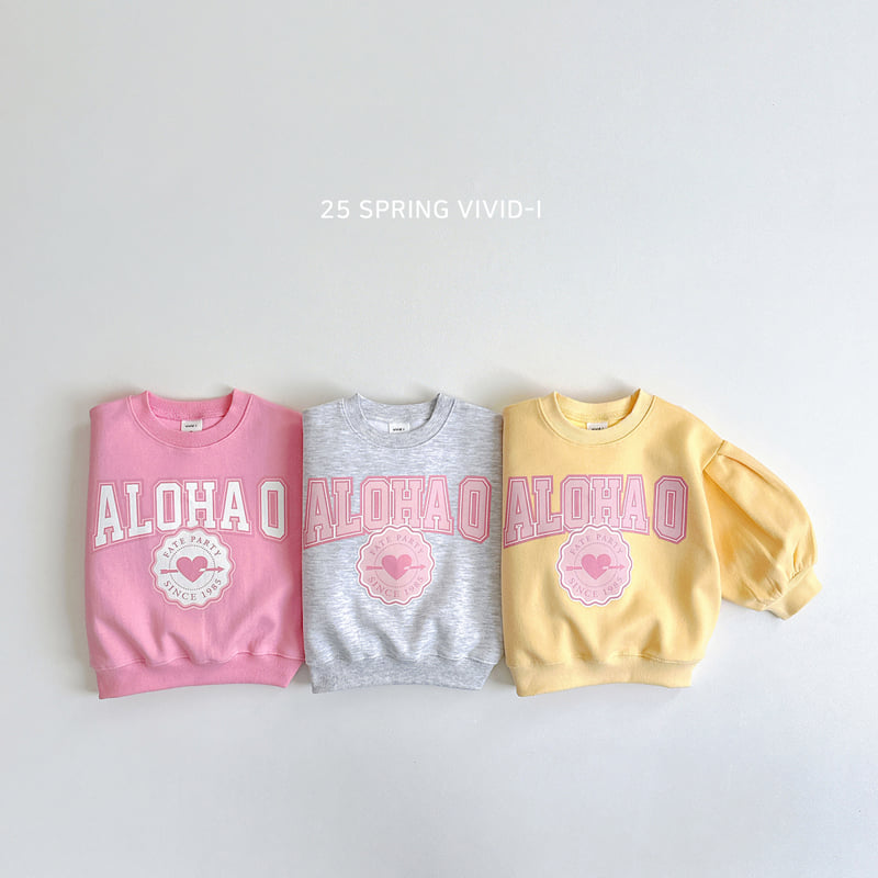 Vivid I - Korean Children Fashion - #littlefashionista - Aloha Puff Sweatshirts - 3