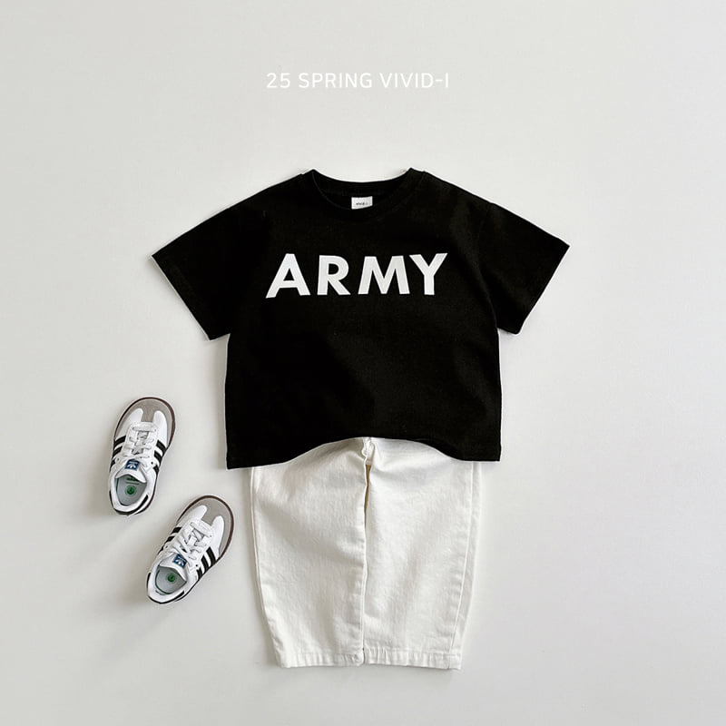 Vivid I - Korean Children Fashion - #littlefashionista - Army Short Sleeve Tee - 7