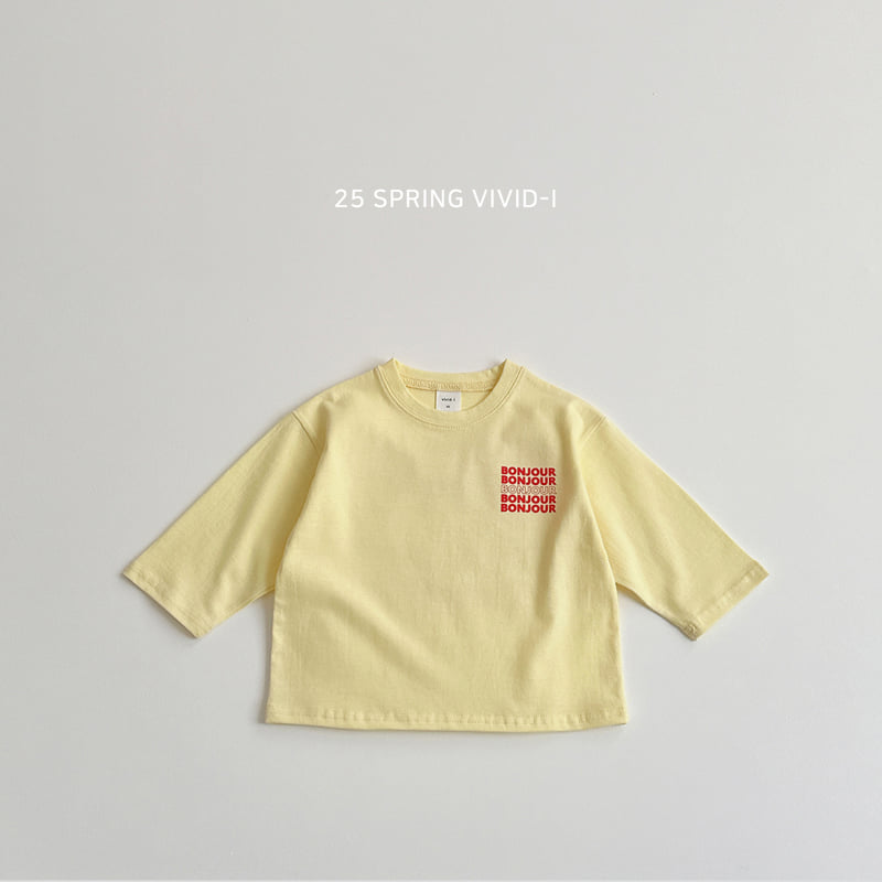 Vivid I - Korean Children Fashion - #littlefashionista - Bonjour Single Tee - 5
