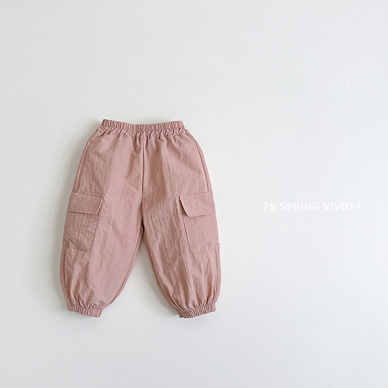 Vivid I - Korean Children Fashion - #Kfashion4kids - Basrack Cargo Jogger Pants - 4