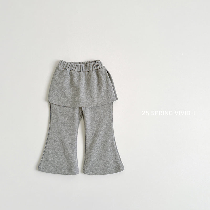Vivid I - Korean Children Fashion - #littlefashionista - Wrap Skirt Bootcut Pants - 6