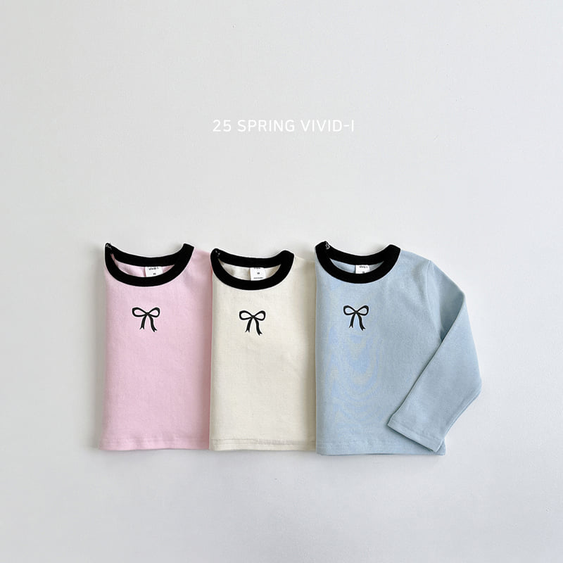 Vivid I - Korean Children Fashion - #littlefashionista - Ribbon Single Tee - 3