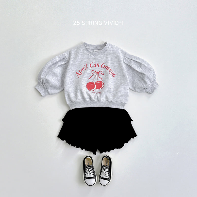 Vivid I - Korean Children Fashion - #littlefashionista - Cherry Crop Sweatshirts - 11