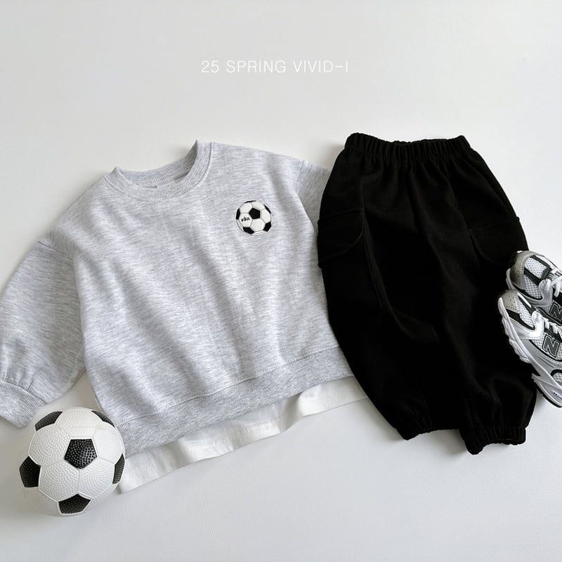 Vivid I - Korean Children Fashion - #littlefashionista - Ball Embroidery Top Bottom Set - 9