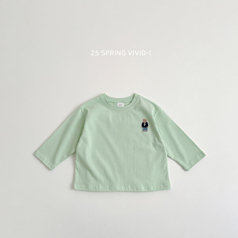 Vivid I - Korean Children Fashion - #magicofchildhood - Signature Bear Single Tee - 6