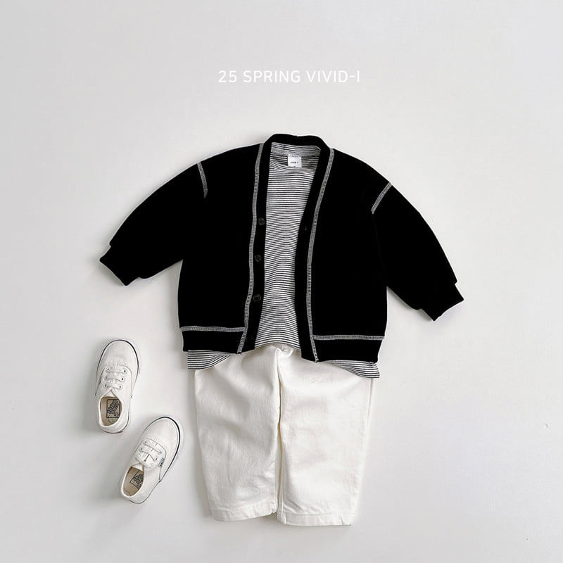 Vivid I - Korean Children Fashion - #magicofchildhood - Striped Layered Tee - 8