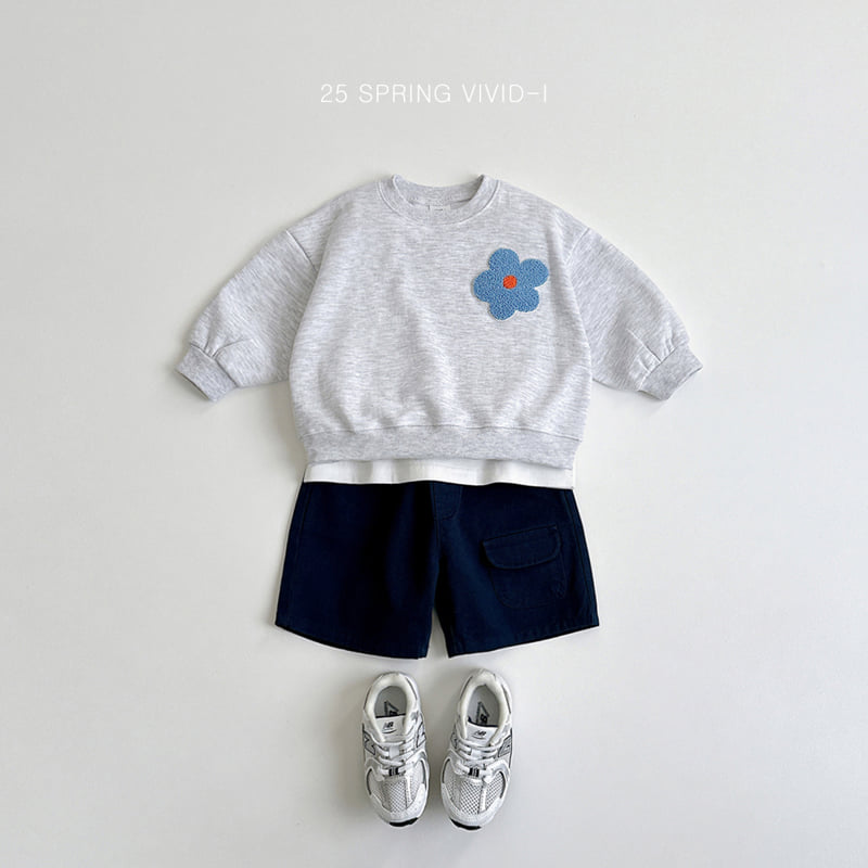 Vivid I - Korean Children Fashion - #magicofchildhood - Flower Embroidery Top Bottom Set - 12