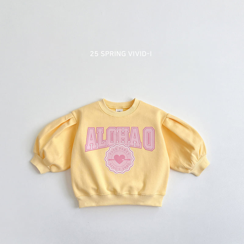 Vivid I - Korean Children Fashion - #littlefashionista - Aloha Puff Sweatshirts - 4