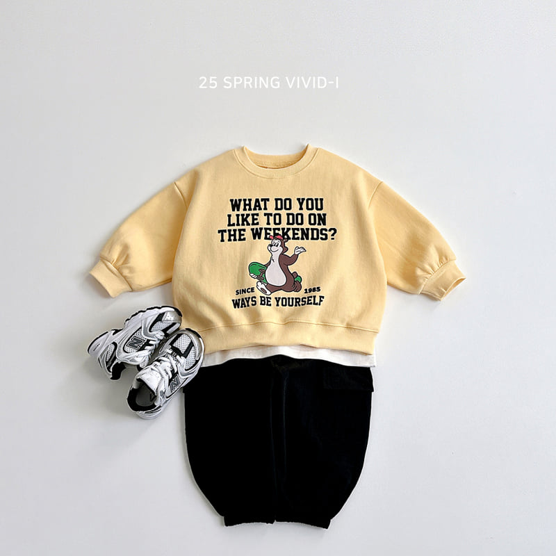 Vivid I - Korean Children Fashion - #magicofchildhood - Bear Skate Sweatshirts - 10