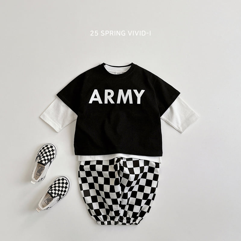 Vivid I - Korean Children Fashion - #magicofchildhood - Army Short Sleeve Tee - 8