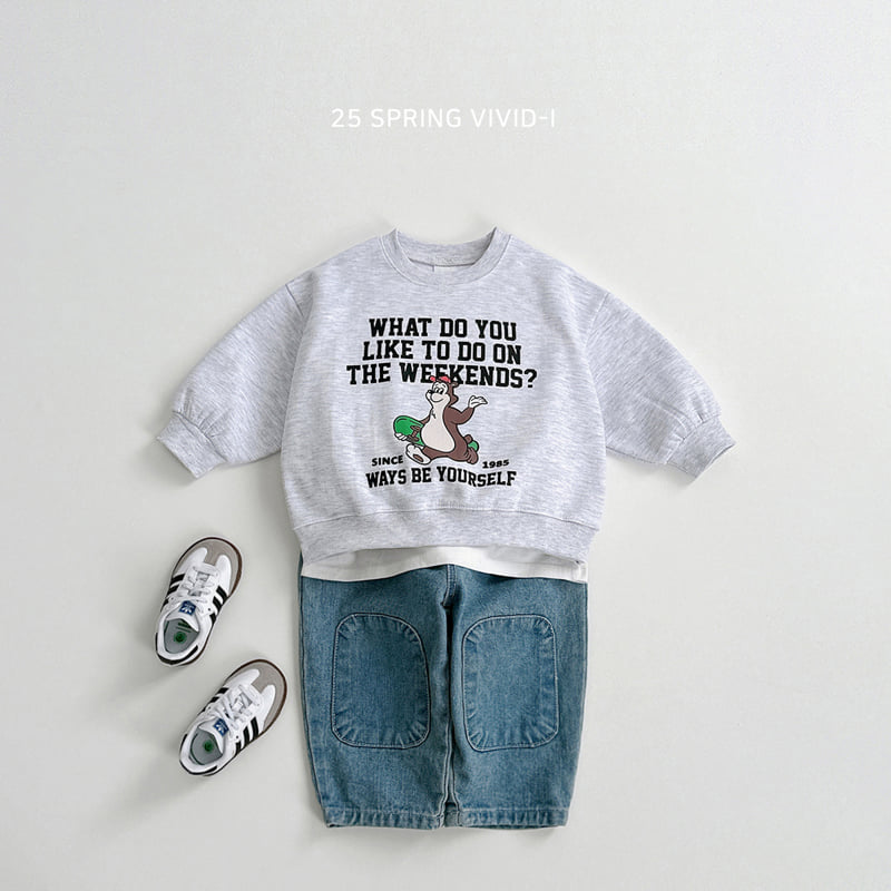 Vivid I - Korean Children Fashion - #magicofchildhood - Patch Denim Pants - 11