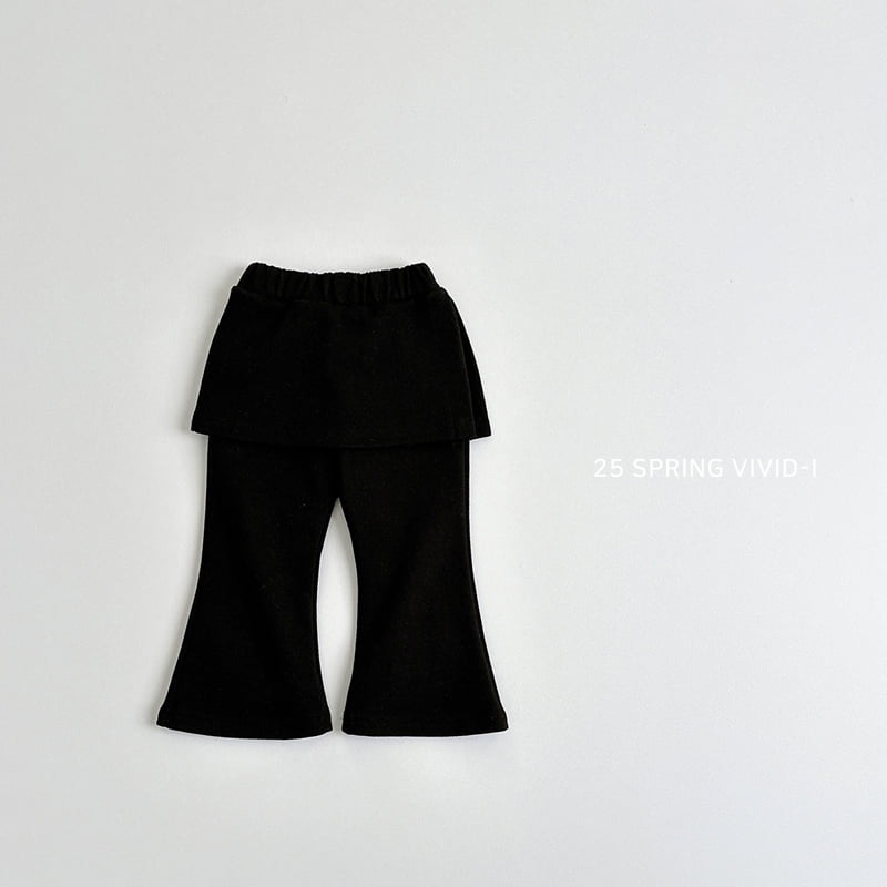 Vivid I - Korean Children Fashion - #magicofchildhood - Wrap Skirt Bootcut Pants - 7