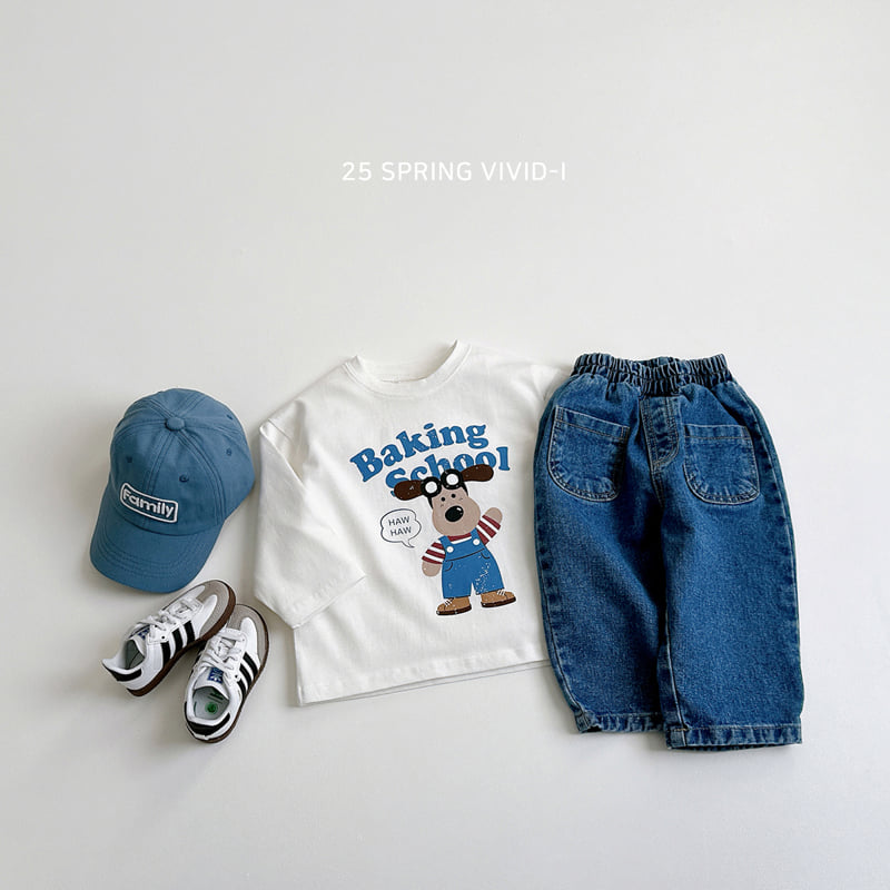 Vivid I - Korean Children Fashion - #magicofchildhood - Vintage Dog Tee - 6
