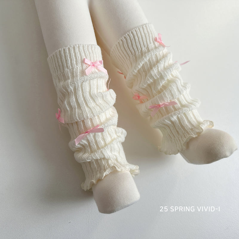 Vivid I - Korean Children Fashion - #magicofchildhood - Ribbon Knee Warmer - 5