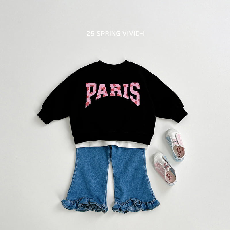 Vivid I - Korean Children Fashion - #minifashionista - Frill Bootcut Jeans - 5
