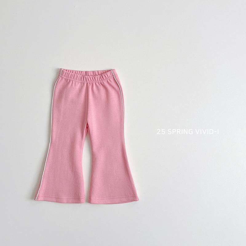 Vivid I - Korean Children Fashion - #minifashionista - Strap Bootcut Pants - 5