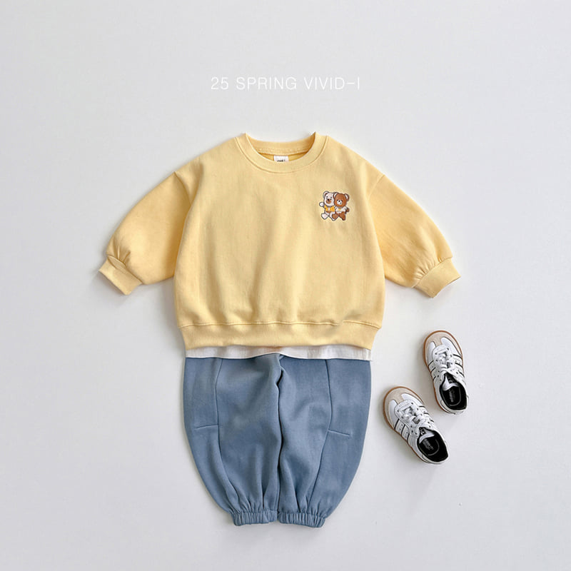 Vivid I - Korean Children Fashion - #minifashionista - Brother Bear Top Bottom Set - 11