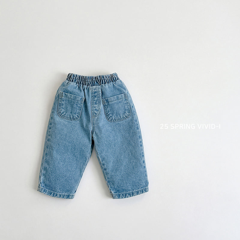 Vivid I - Korean Children Fashion - #magicofchildhood - Two Pocket Jeans - 4