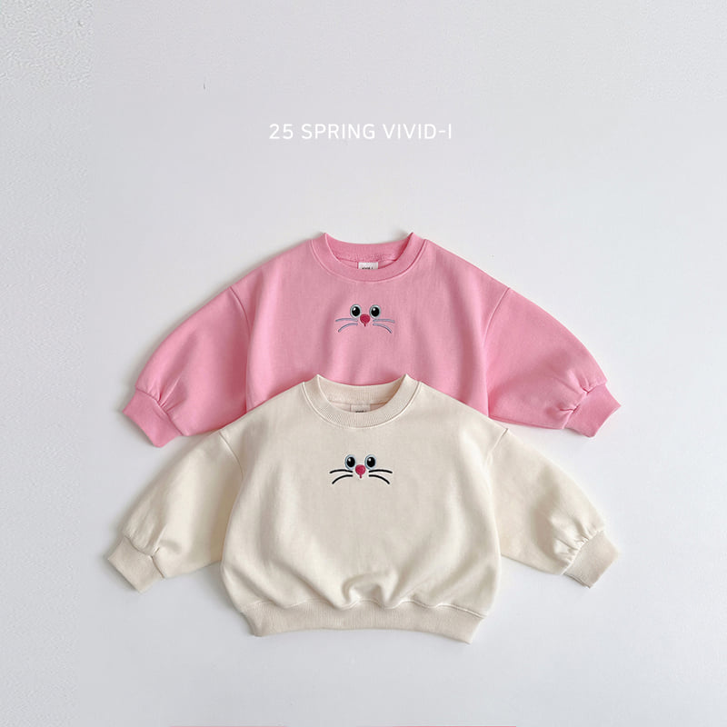 Vivid I - Korean Children Fashion - #minifashionista - Cat Crop Sweatshirts