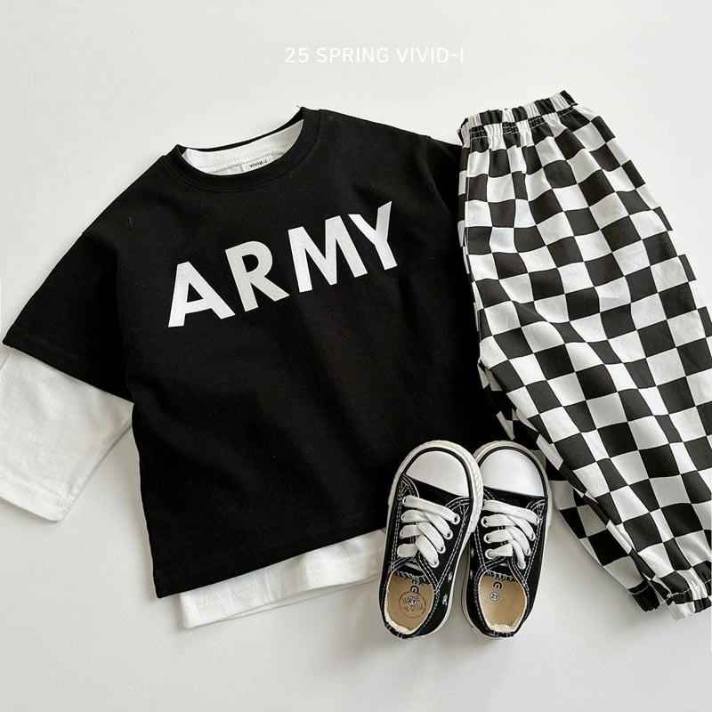 Vivid I - Korean Children Fashion - #minifashionista - Army Short Sleeve Tee - 9
