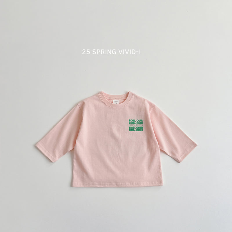 Vivid I - Korean Children Fashion - #minifashionista - Bonjour Single Tee - 7