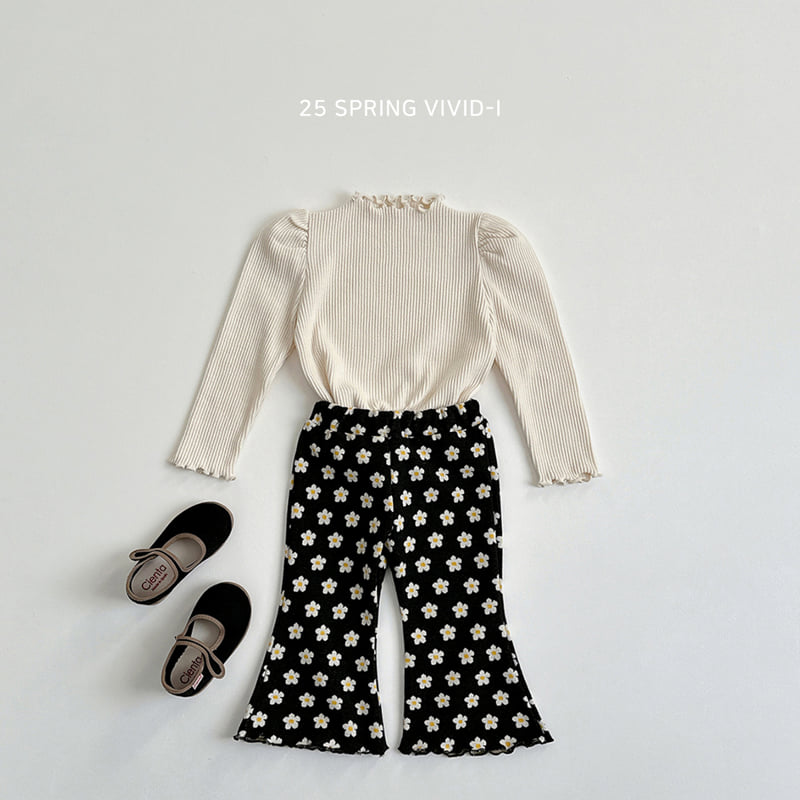 Vivid I - Korean Children Fashion - #minifashionista - Ribbed Wave Tee - 11