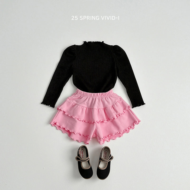 Vivid I - Korean Children Fashion - #minifashionista - Wave Skirt Pants - 9