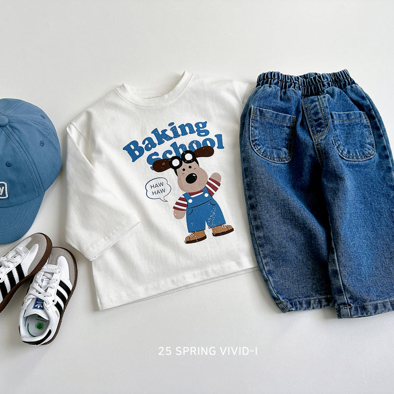 Vivid I - Korean Children Fashion - #minifashionista - Vintage Dog Tee - 7