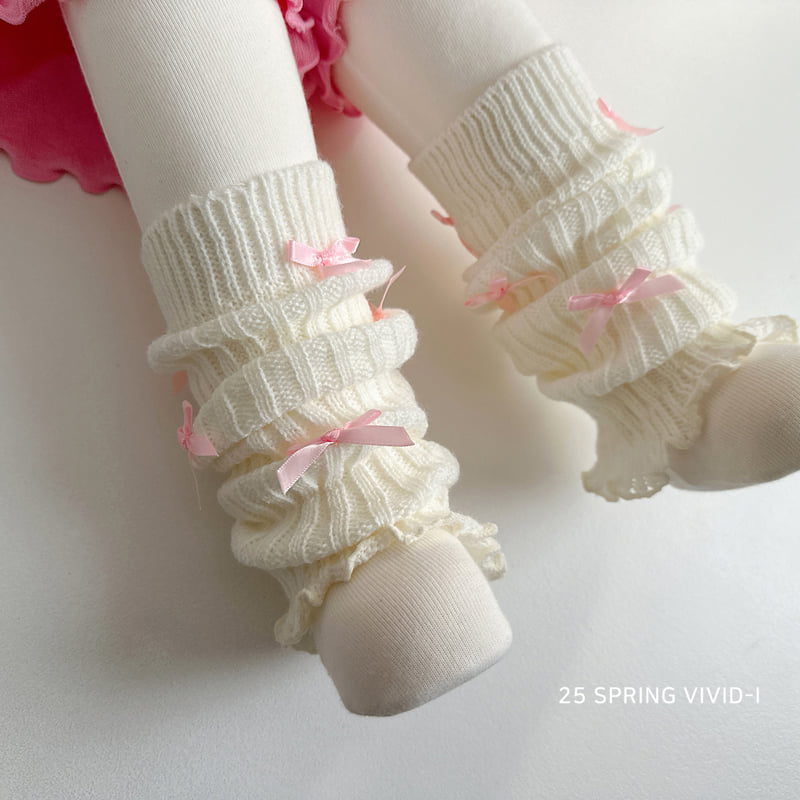 Vivid I - Korean Children Fashion - #minifashionista - Ribbon Knee Warmer - 6