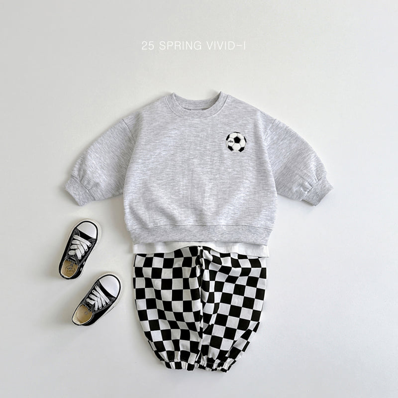 Vivid I - Korean Children Fashion - #minifashionista - Ball Embroidery Top Bottom Set - 11