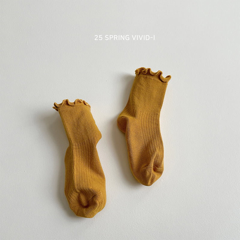 Vivid I - Korean Children Fashion - #prettylittlegirls - Wave Socks - 7