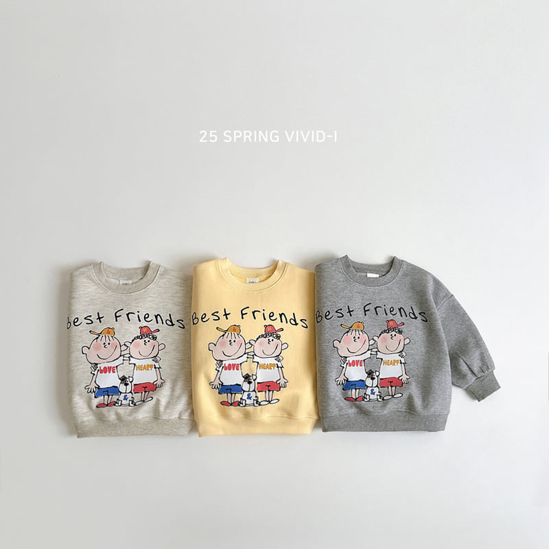 Vivid I - Korean Children Fashion - #prettylittlegirls - Friends Sweatshirts