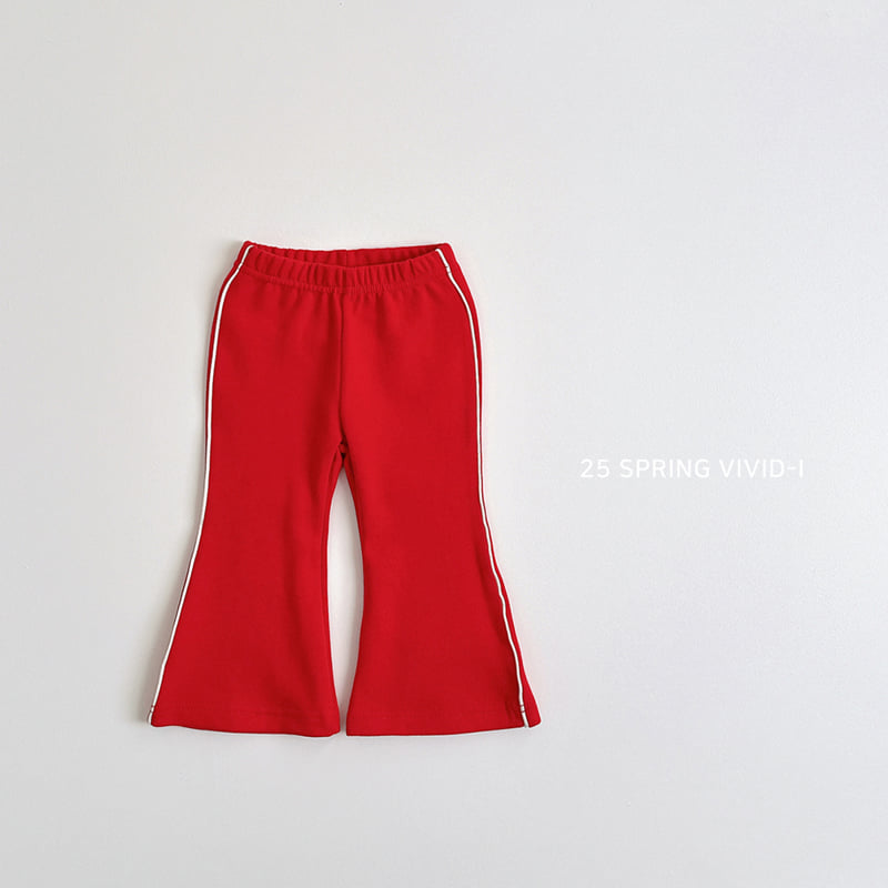 Vivid I - Korean Children Fashion - #prettylittlegirls - Strap Bootcut Pants - 6