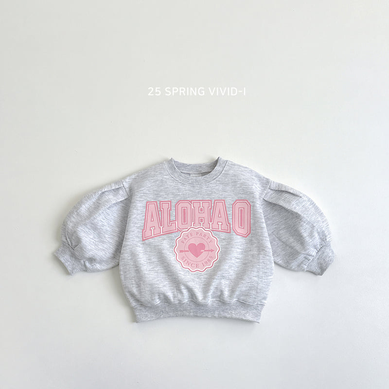 Vivid I - Korean Children Fashion - #prettylittlegirls - Aloha Puff Sweatshirts - 6