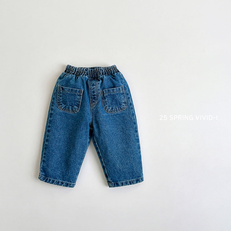 Vivid I - Korean Children Fashion - #prettylittlegirls - Two Pocket Jeans - 5