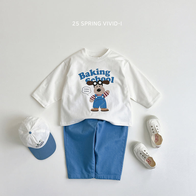 Vivid I - Korean Children Fashion - #prettylittlegirls - Vintage Dog Tee - 8