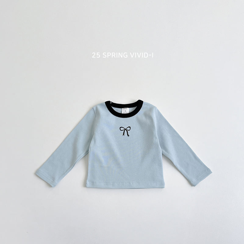 Vivid I - Korean Children Fashion - #prettylittlegirls - Ribbon Single Tee - 6