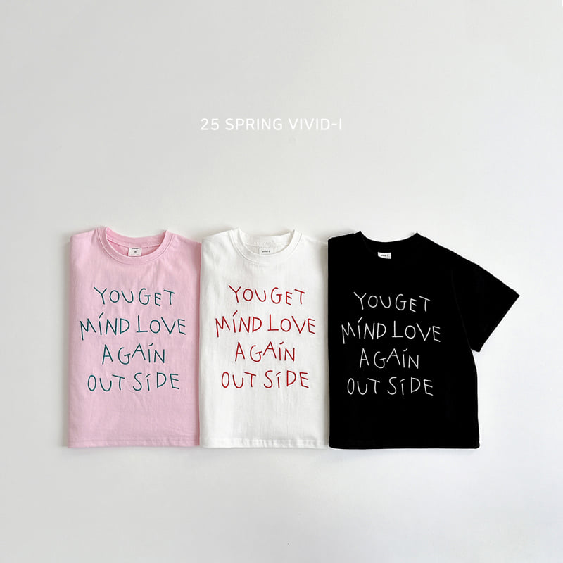 Vivid I - Korean Children Fashion - #stylishchildhood - Font Embroidery Short Sleeve Tee