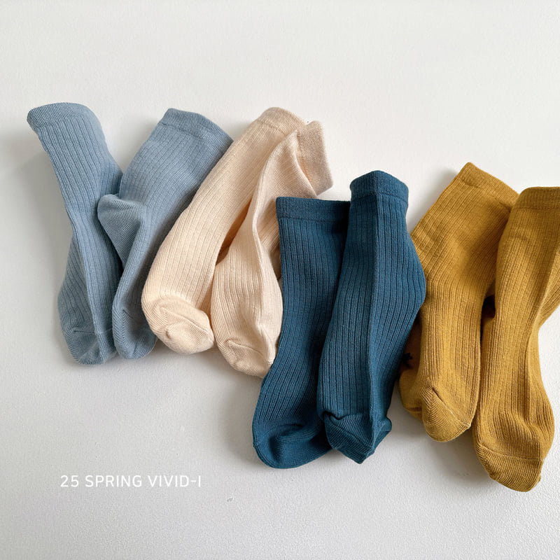 Vivid I - Korean Children Fashion - #toddlerclothing - Ribbed Socks - 4