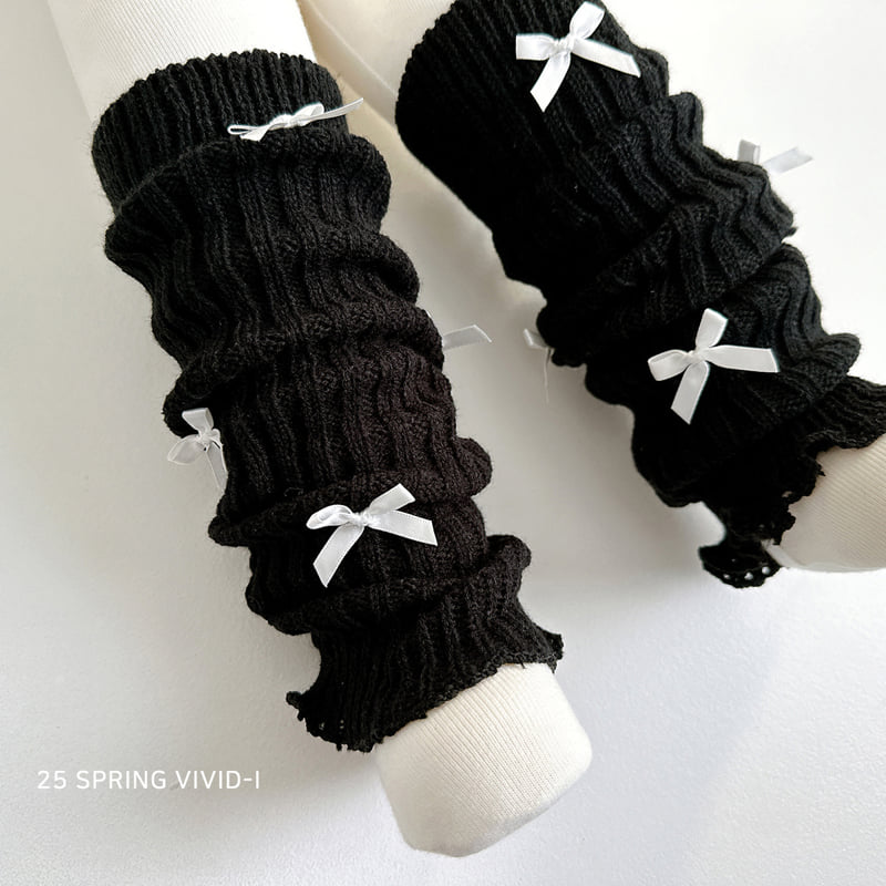 Vivid I - Korean Children Fashion - #stylishchildhood - Ribbon Knee Warmer - 10