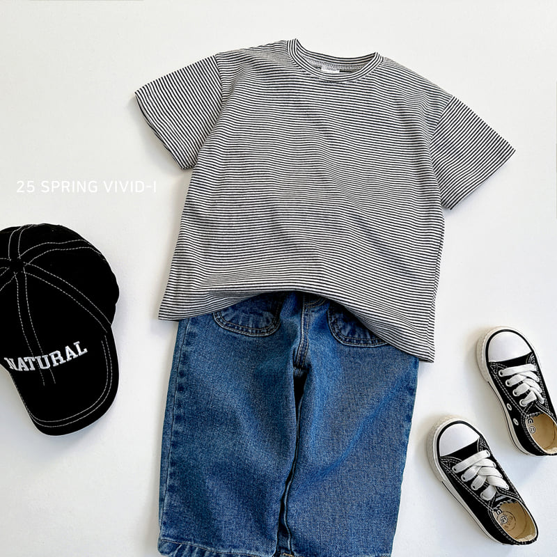 Vivid I - Korean Children Fashion - #todddlerfashion - Striped Layered Tee - 11