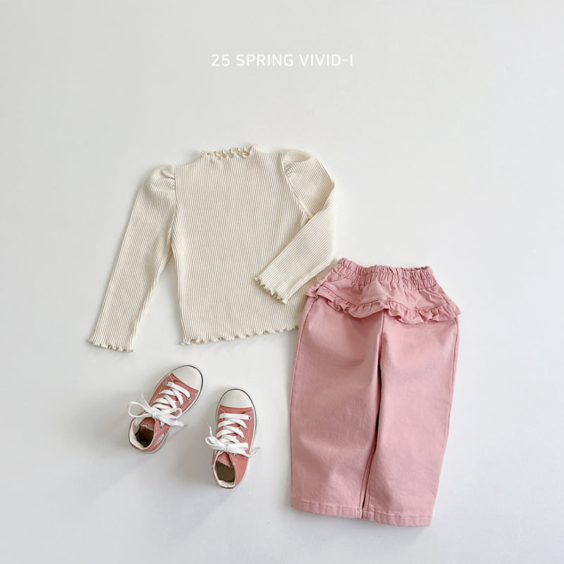Vivid I - Korean Children Fashion - #todddlerfashion - Hip Frill Pants - 8