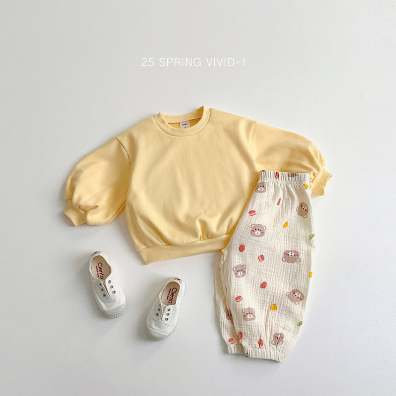 Vivid I - Korean Children Fashion - #todddlerfashion - Color Bootcut Top Bottom Set - 10