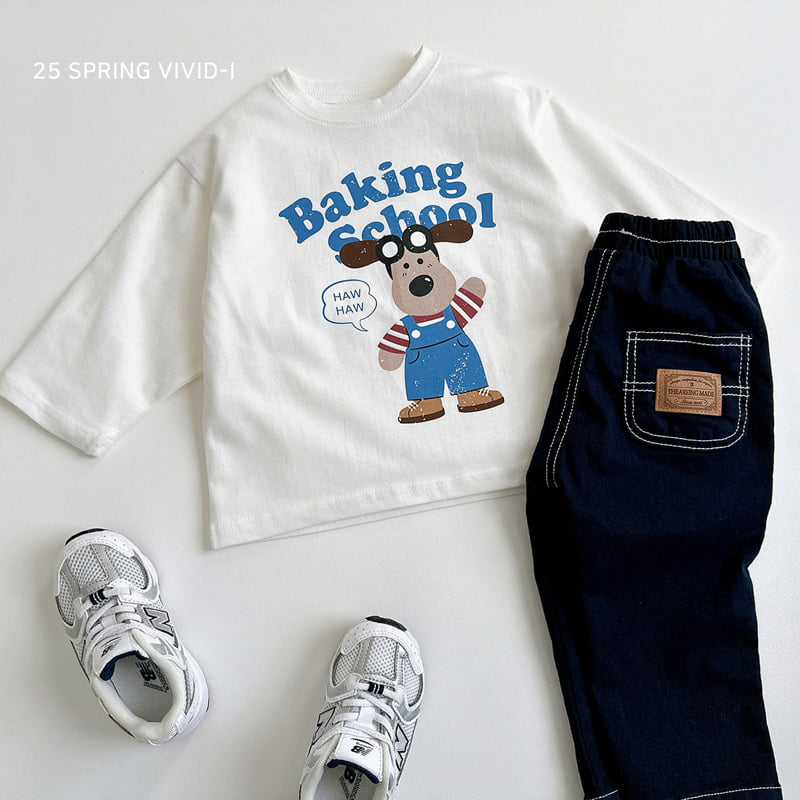 Vivid I - Korean Children Fashion - #todddlerfashion - Vintage Dog Tee - 9