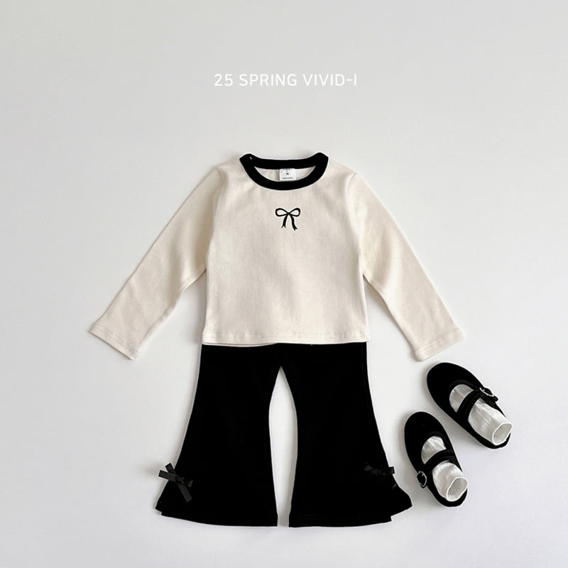 Vivid I - Korean Children Fashion - #todddlerfashion - Ribbon Single Tee - 7