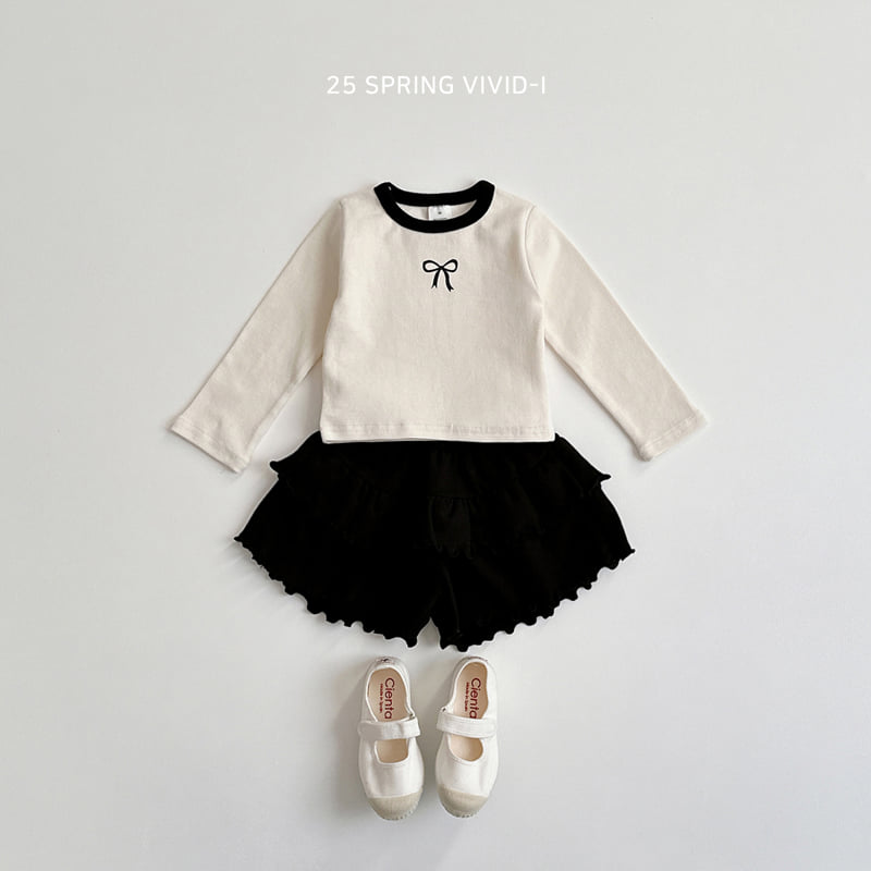 Vivid I - Korean Children Fashion - #toddlerclothing - Ribbon Single Tee - 8